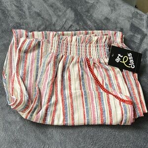 Colorful stretchy wide leg pants new with tags